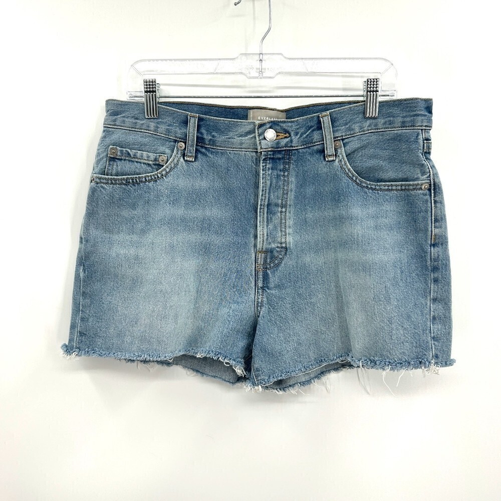 EVERLANE The Relaxed '90s Short Organic Cotton High Rise Summer Jean Shorts 28